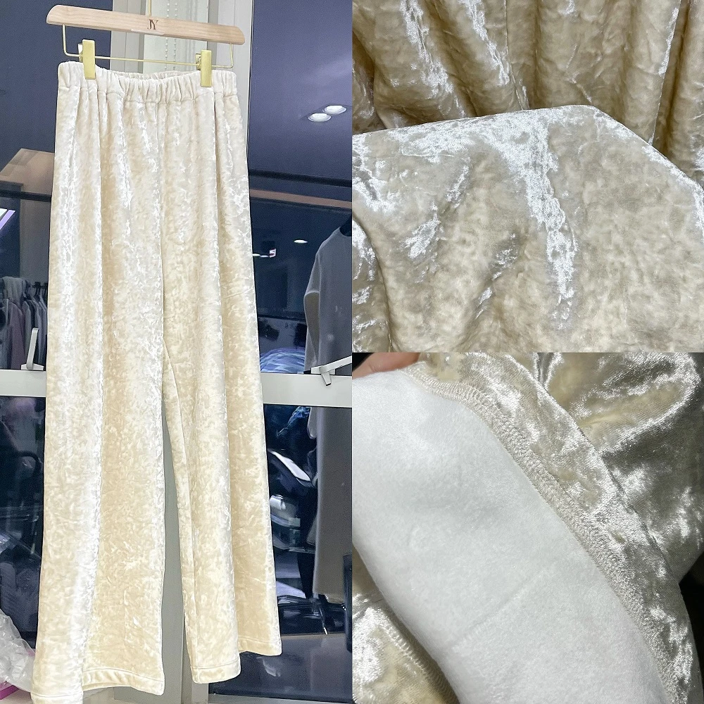 JY2025新款纯色秋冬丝绒纯色休闲舒适百搭裤子JY838-766