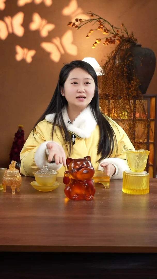 闪购招财猫琥珀色