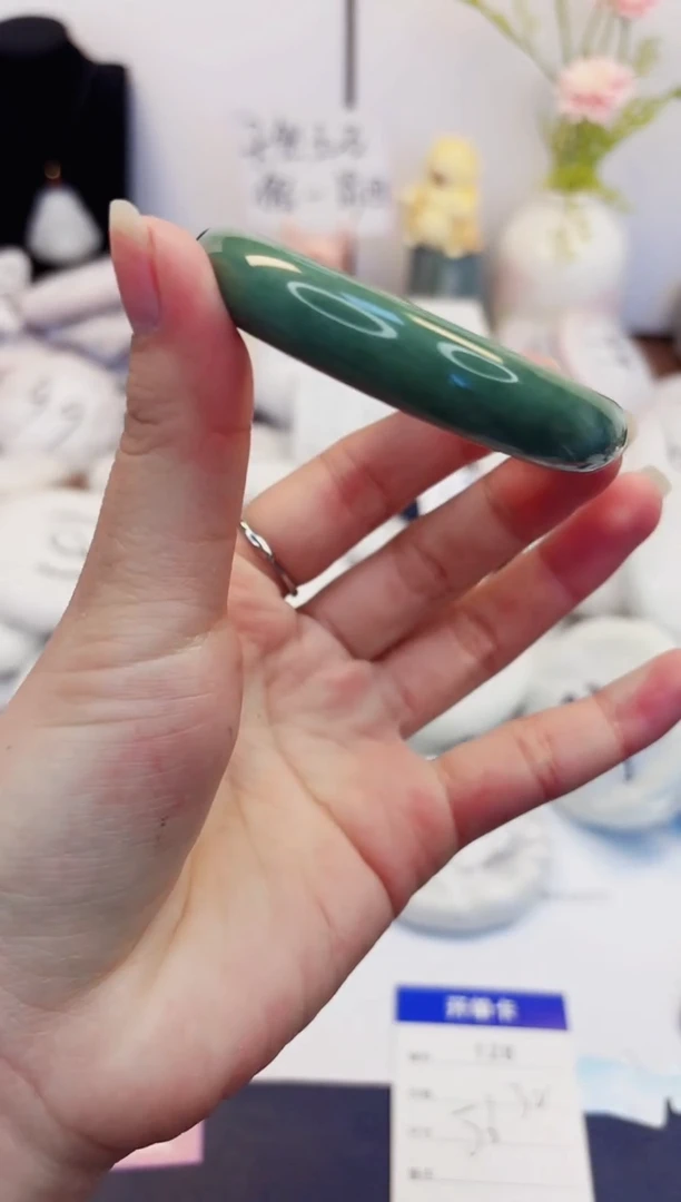 【闪购商品】石英质玉手镯未镶嵌128-翠玉-圈口56