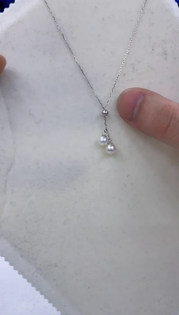 颈饰银S925镶嵌海水珍珠