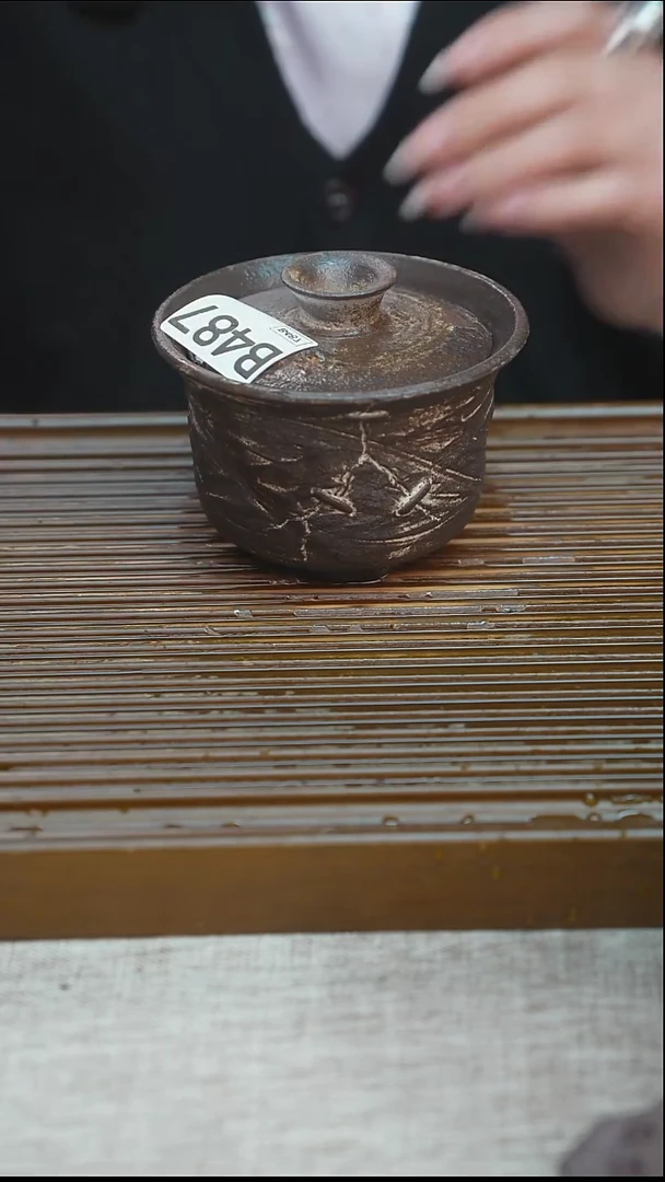 纯手工粗陶茶具每一只不一样