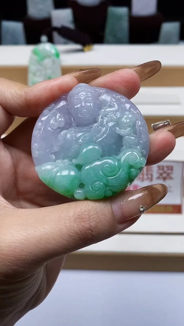 颈饰未镶嵌翡翠翡翠A货