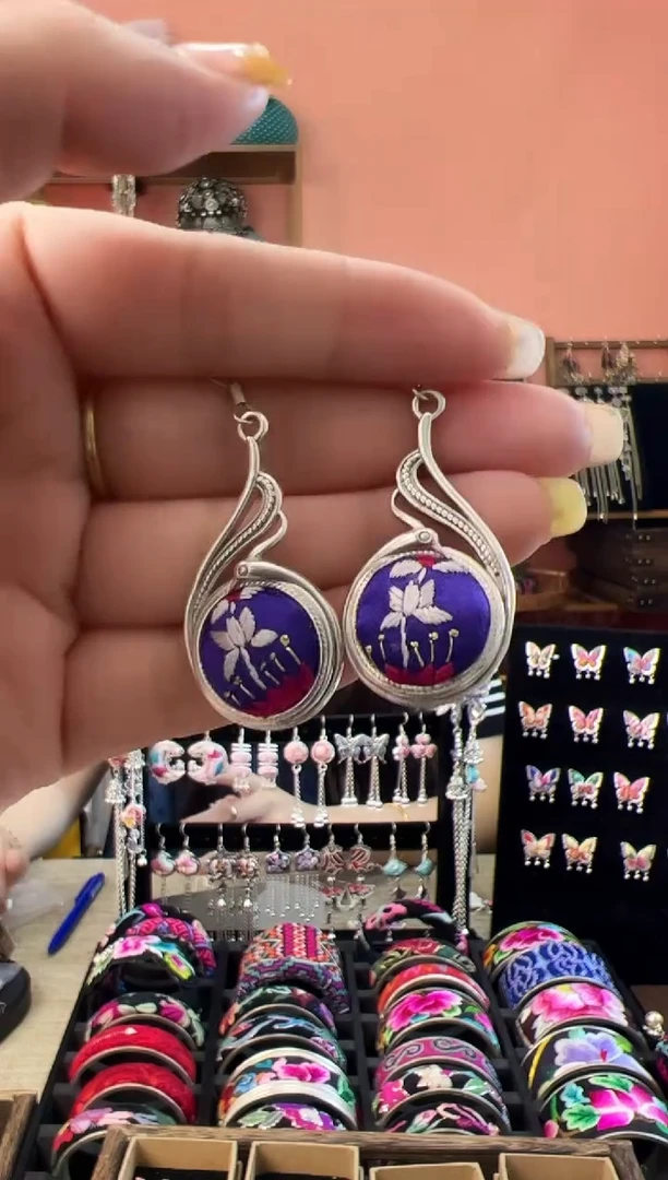 织绣艺枝独绣老绣饰品39