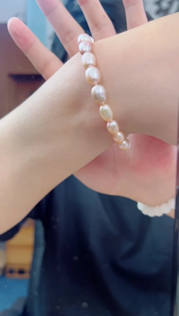 淡水珍珠手绳未镶嵌渐变色
