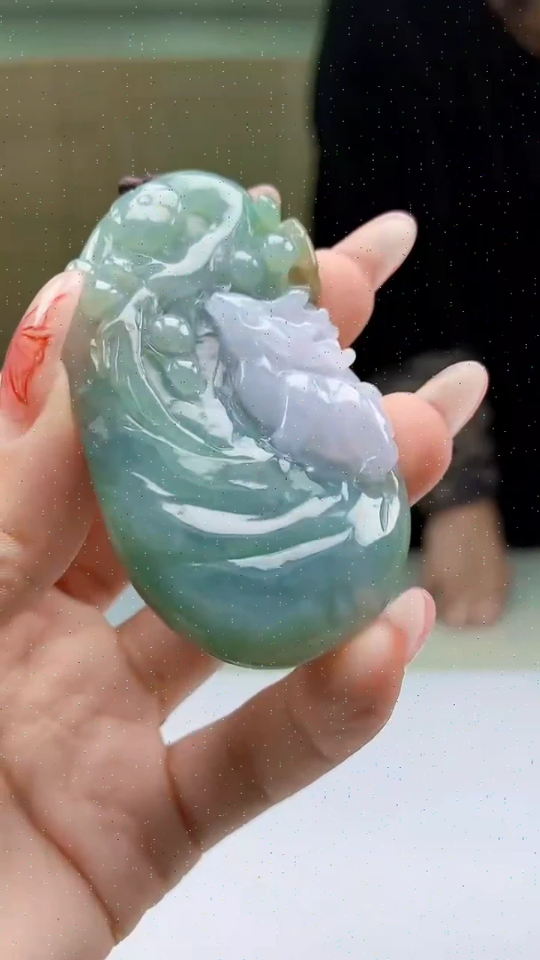 【闪购商品】定制翡翠未镶嵌4902ty-毛货挂件92