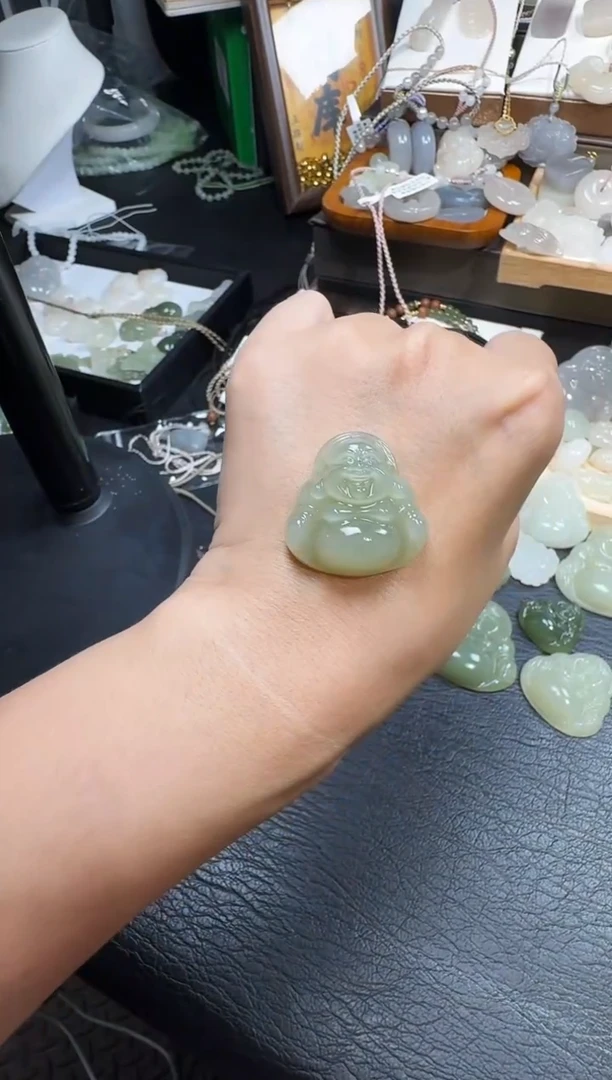 颈饰未镶嵌和田玉?****࿐30高货佛公