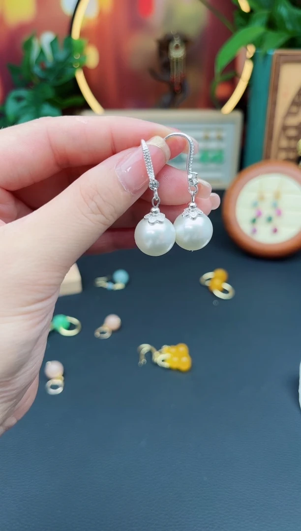 耳饰未镶嵌拼合珍珠（马贝珠）239000