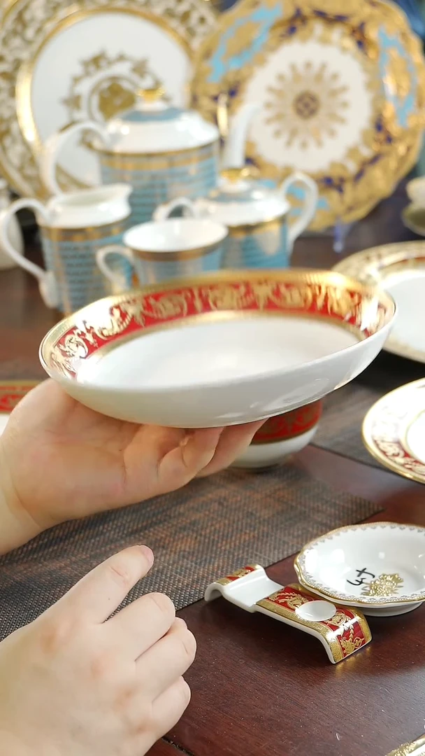 瓷片8英寸深菜盘 福利价