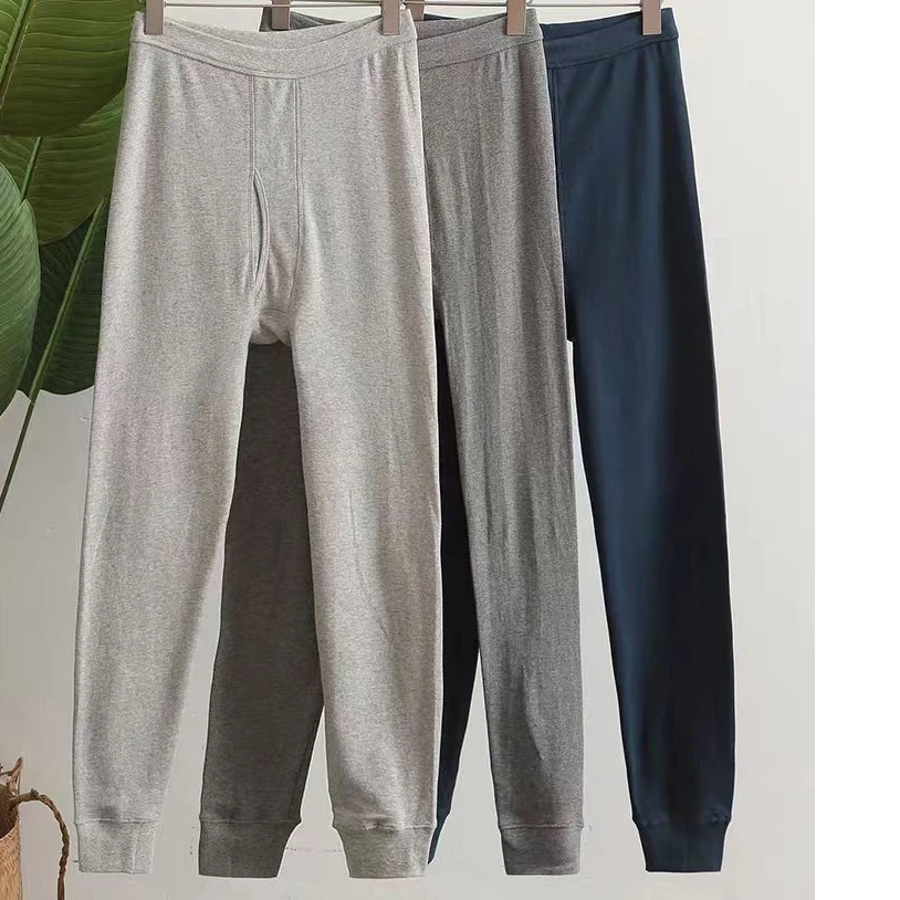 铜牛秒杀-薄款男款秋裤高腰宽松保暖裤