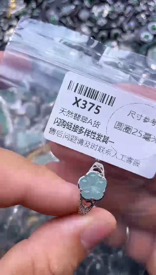 【闪购商品】翡翠颈饰未镶嵌X375戒指