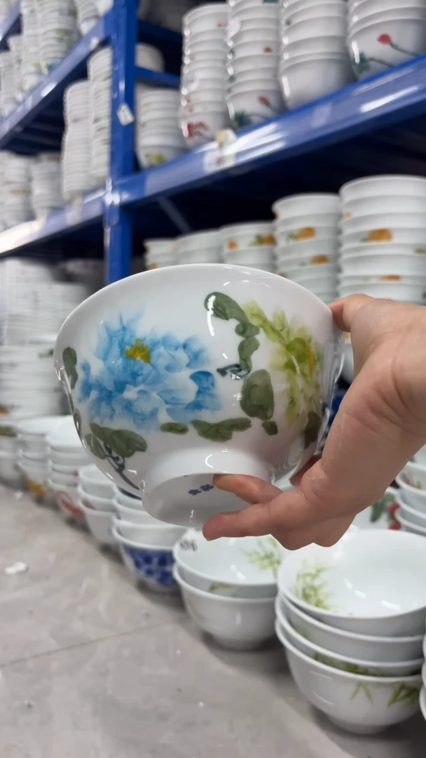 瓷片景德镇高温釉中彩-正德碗福利款