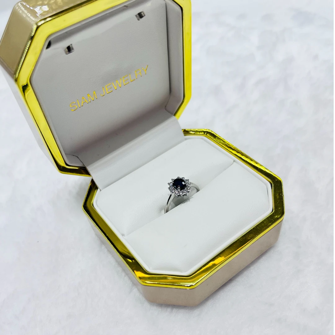 【暹罗珠宝】天然蓝宝石戒指LBSJZ-VRS5X6 2009D