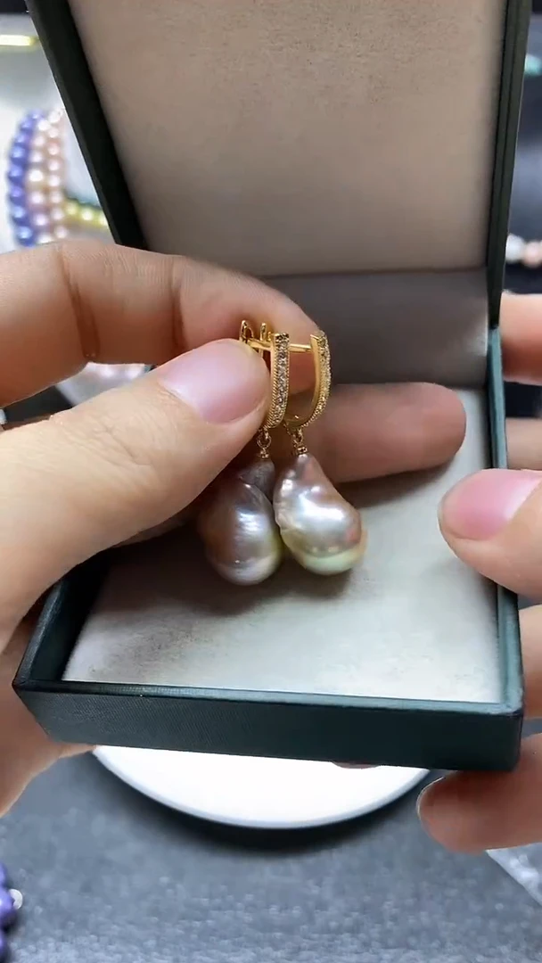 颈饰未镶嵌淡水珍珠耳扣