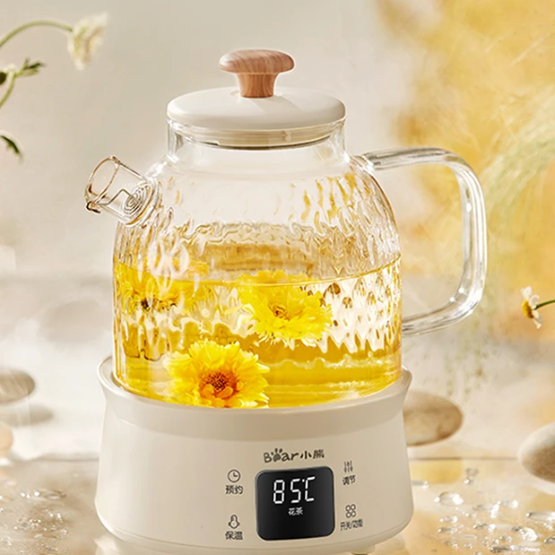 小熊养生壶全玻璃恒温家用多功能婴儿冲泡调奶烧水壶办公室煮茶壶