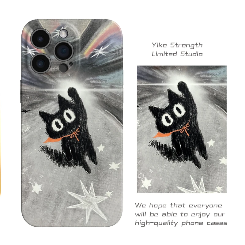 飞小猫菲林软壳进口光面适用iphone苹果13rpomax/14/16/16pro