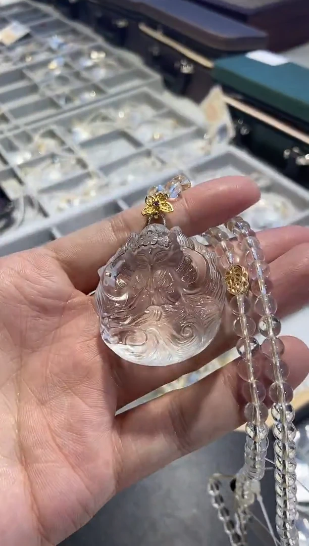 【闪购商品】吊坠未镶嵌水晶白水晶