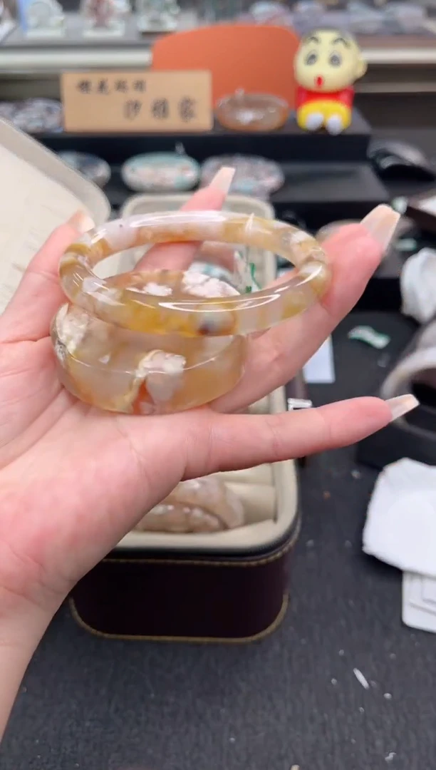 石英质玉手镯未镶嵌63圈口（赠品镯心）s901