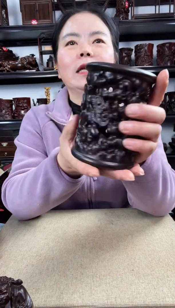 木新款笔筒老李红木工艺品