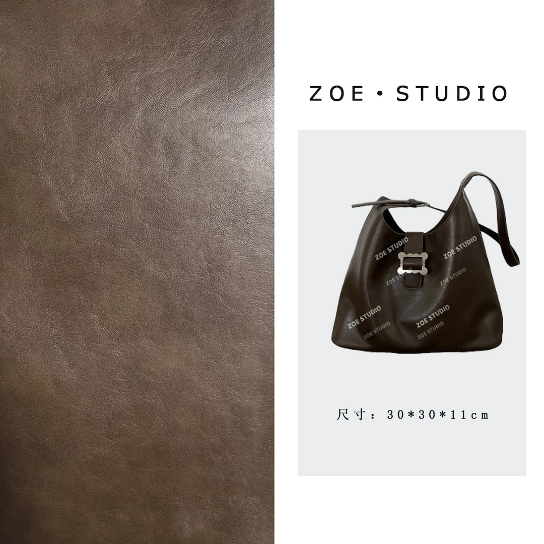 【佐伊甄选】SK-92211-1-复古咖啡轻奢女士时尚通勤百搭腋下斜挎包