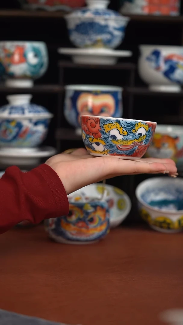 昨明醒狮水缸杯（微瑕福利）