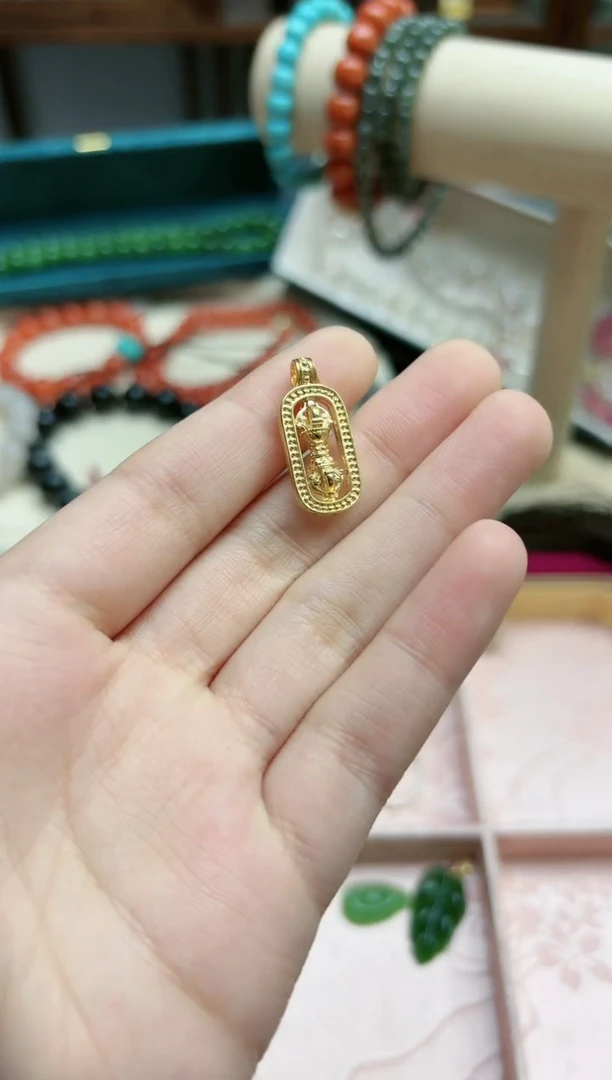 【闪购商品】18K金颈饰18k金杵吊坠*1 MY赠链