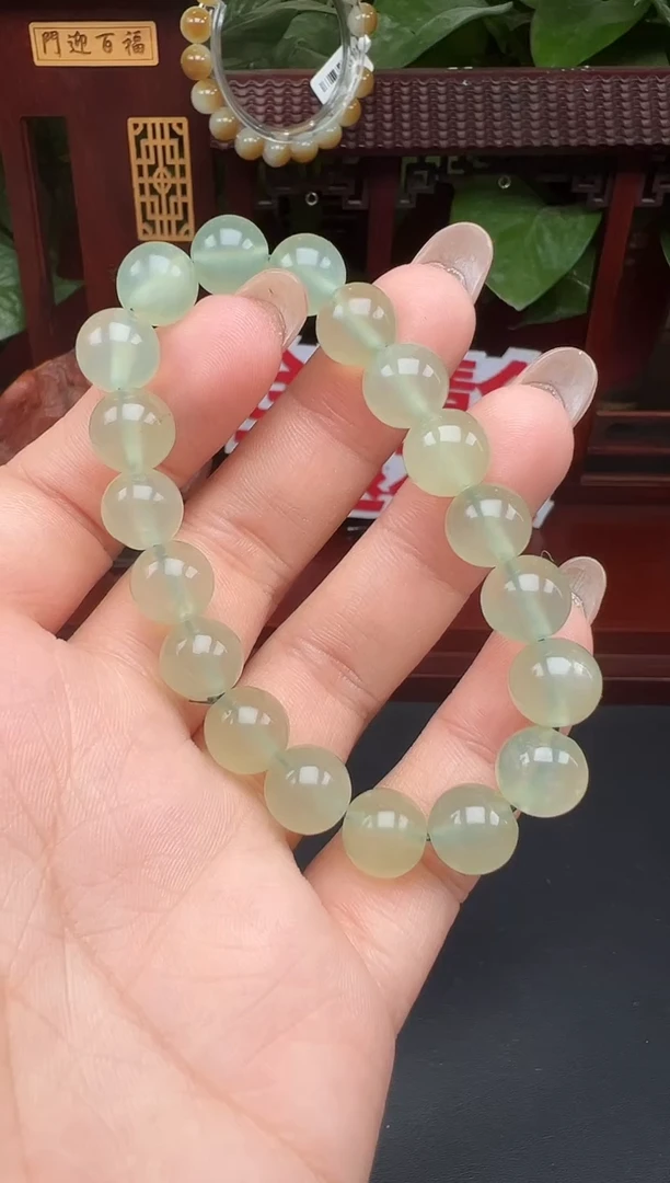 未镶嵌岫玉手串xa47手串多样性发其一