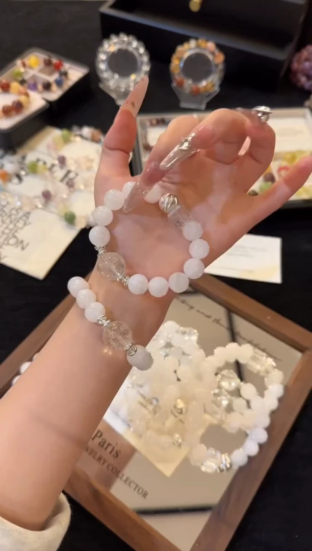 合金手链水晶白幽灵x2884