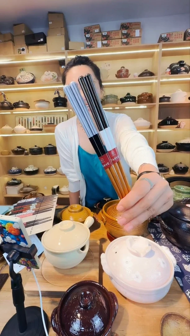 日本进口样品黑白交叉色情侣筷子一对
