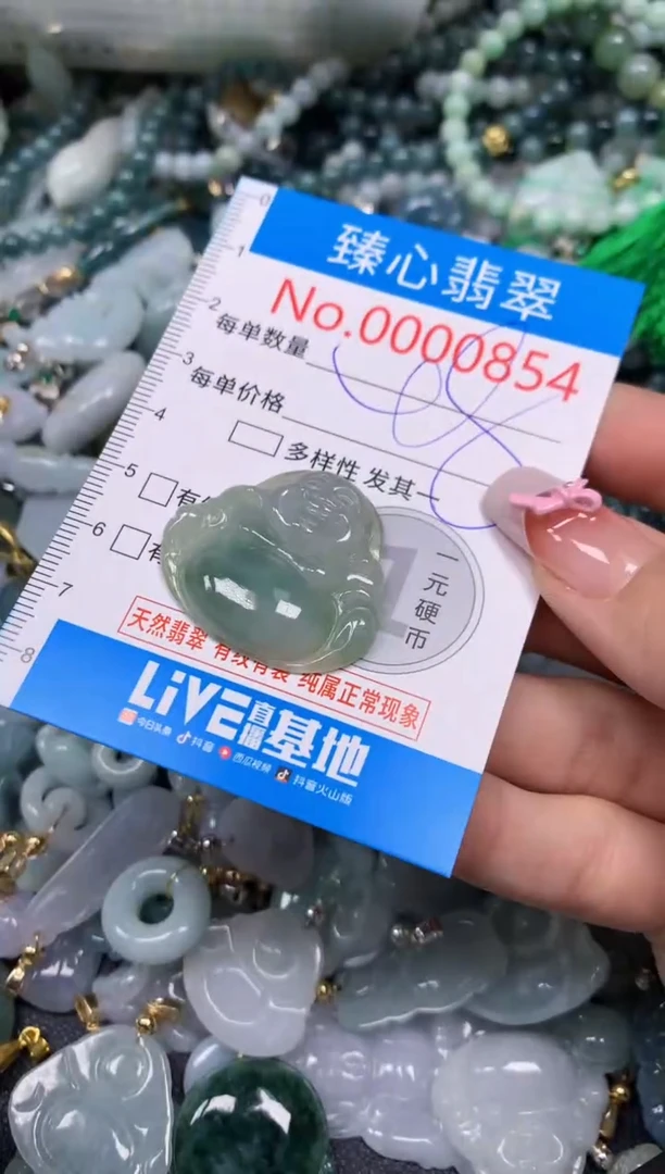 【闪购商品】翡翠颈饰未镶嵌含绳000854