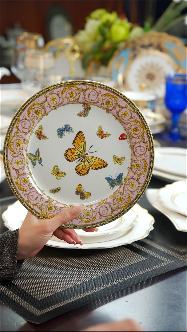 瓷片9英寸平盘   2个