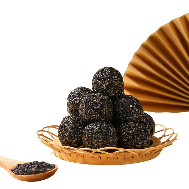 只发新疆【4·9/包】黑芝麻丸独立小包装102g解馋小零食坚果芝麻包邮