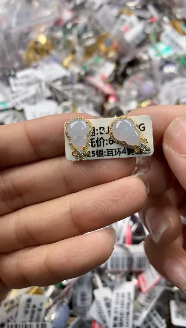 银S925镶嵌戒指翡翠131313---8