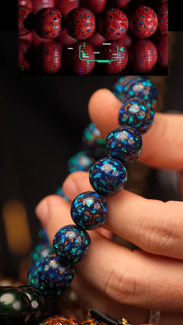 高货1.2蓝色满欧手串