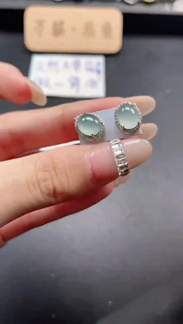 银S925镶嵌戒指翡翠51151