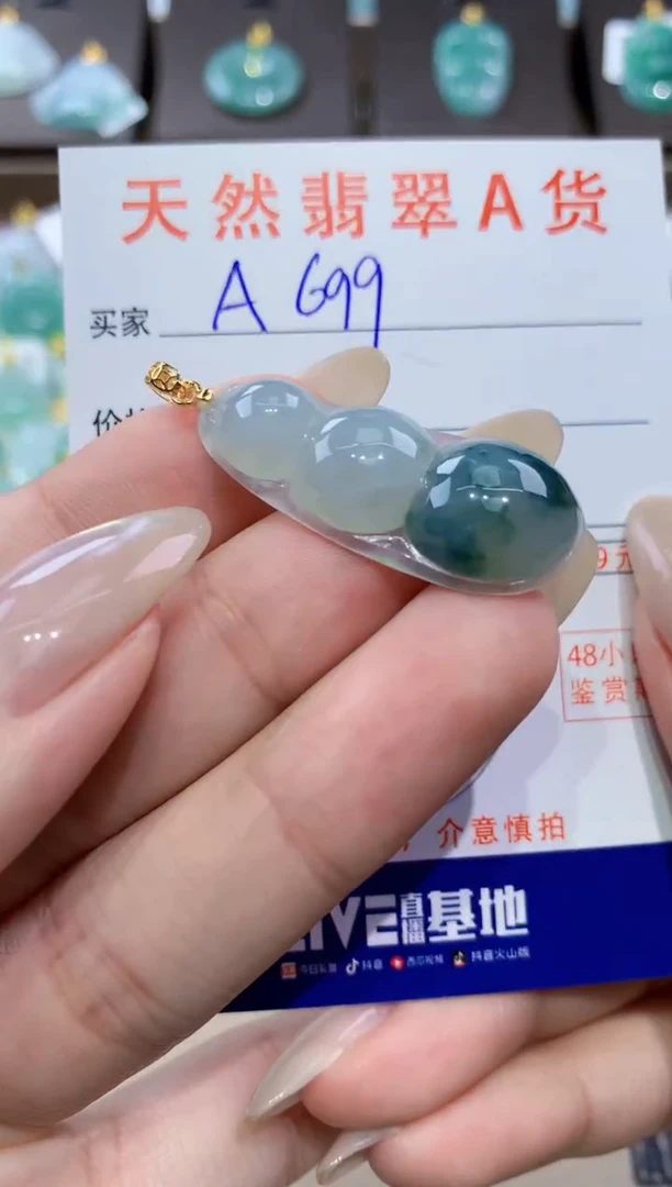 颈饰未镶嵌翡翠天然缅甸翡翠A货挂件