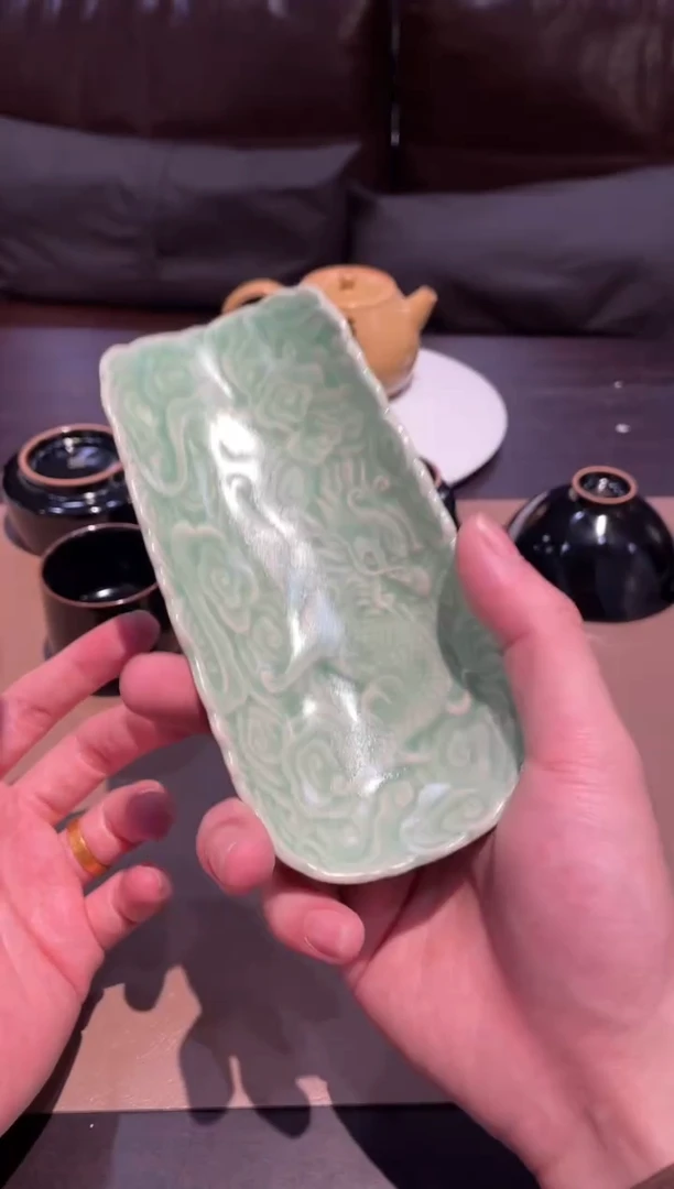8窑承青瓷祥云茶则