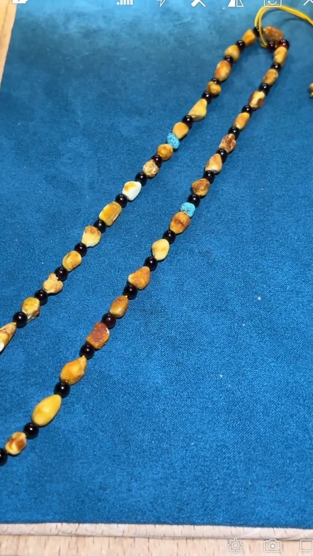 【闪购商品】琥珀裸石未镶嵌WR海漂籽珠链