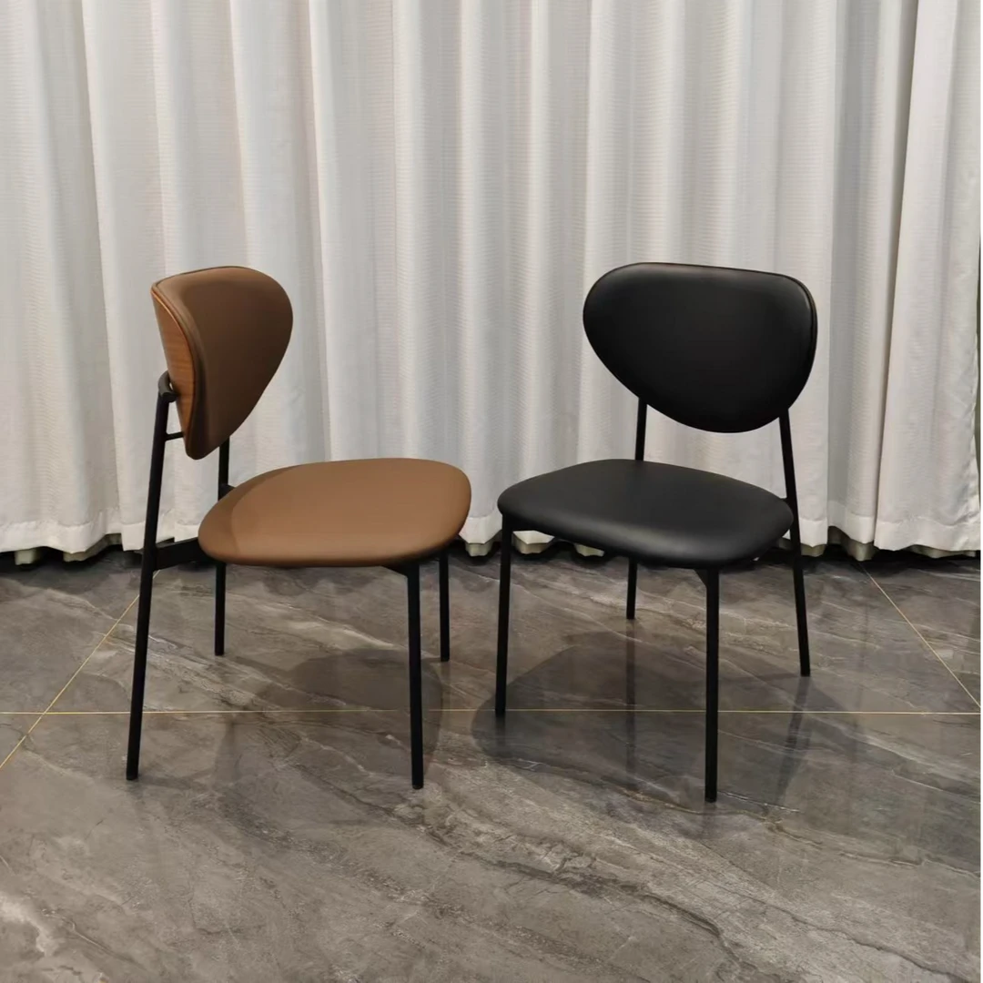 NEEDO/拟度【爱心椅】意式极简餐椅家用轻奢高级感酒店餐厅椅现代简