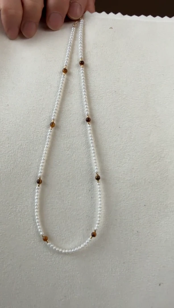 【闪购商品】淡水珍珠颈饰未镶嵌2-3mm 美拉德小星球