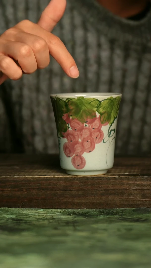 陶瓷青诗集手工手绘瓷器