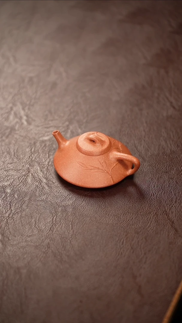 茶壶紫砂合瓢壶 原矿宝山矿区金降坡 容量100