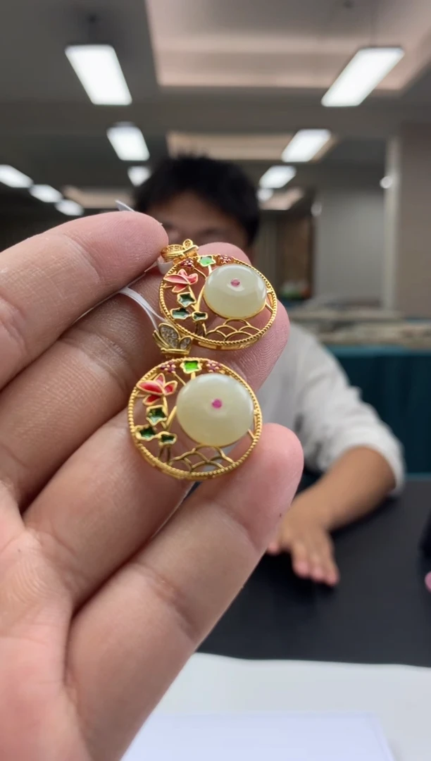 颈饰银S925镶嵌和田玉未镶嵌和田玉多样性发货（只发一件）*N4