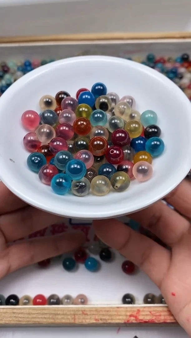 玛瑙/玉髓散珠未镶嵌B1711 彩糖心8mm25个16.8元