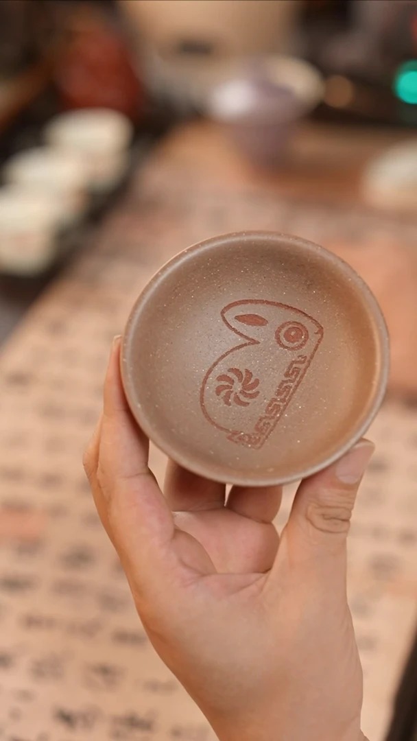 茶具紫砂兔子一人饮杯