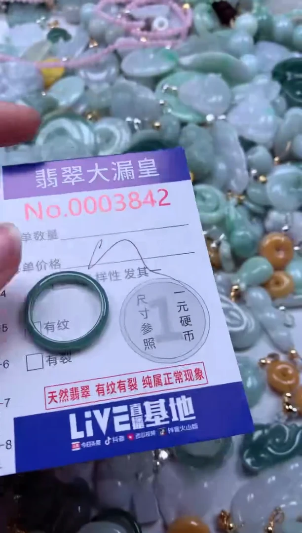 翡翠未镶嵌吊坠(不含链)3842