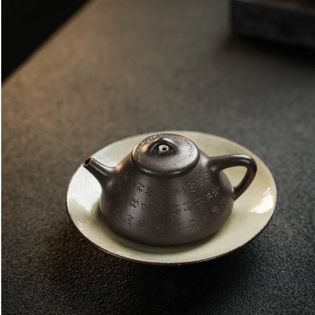 慕古子冶瓢·小精品·180cc 原矿天青料 正宗润泽 慕古经典