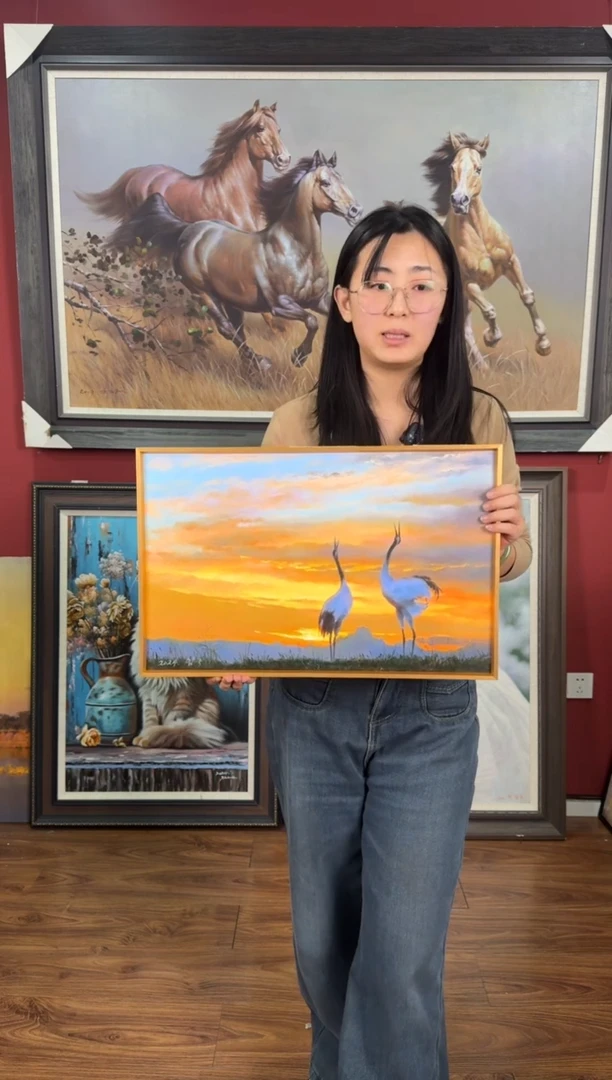 油画【61号】朝鲜原创纯手绘孤品油画丨顺丰包邮