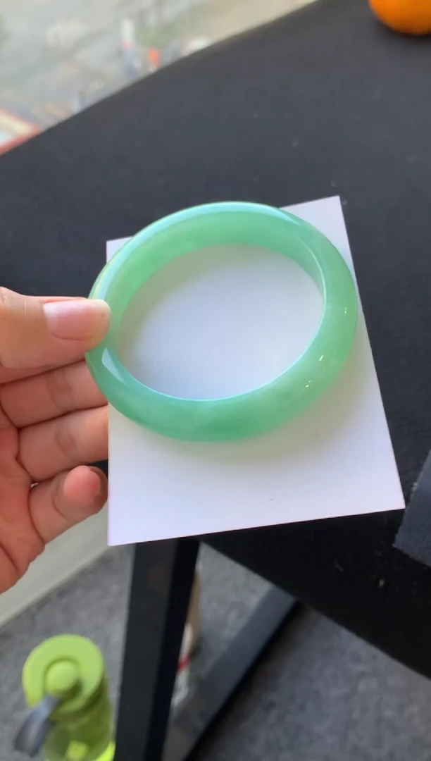 未镶嵌手镯翡翠56.7正圈