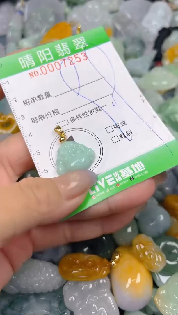 翡翠未镶嵌颈饰闪购0007253