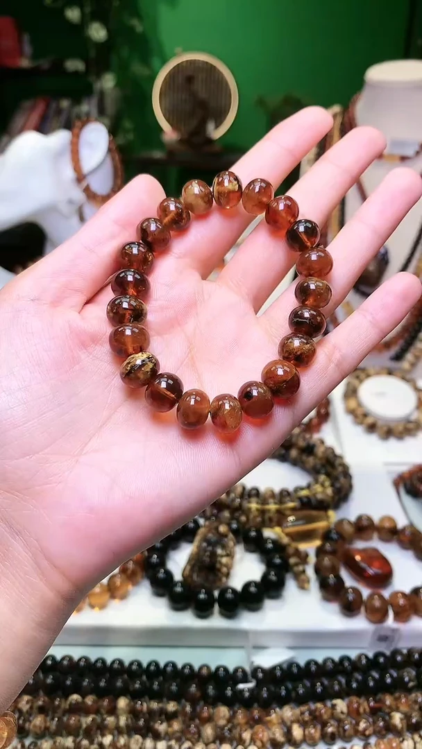 【闪购商品】琥珀裸石未镶嵌抚顺琥珀11＋水蜡单圈